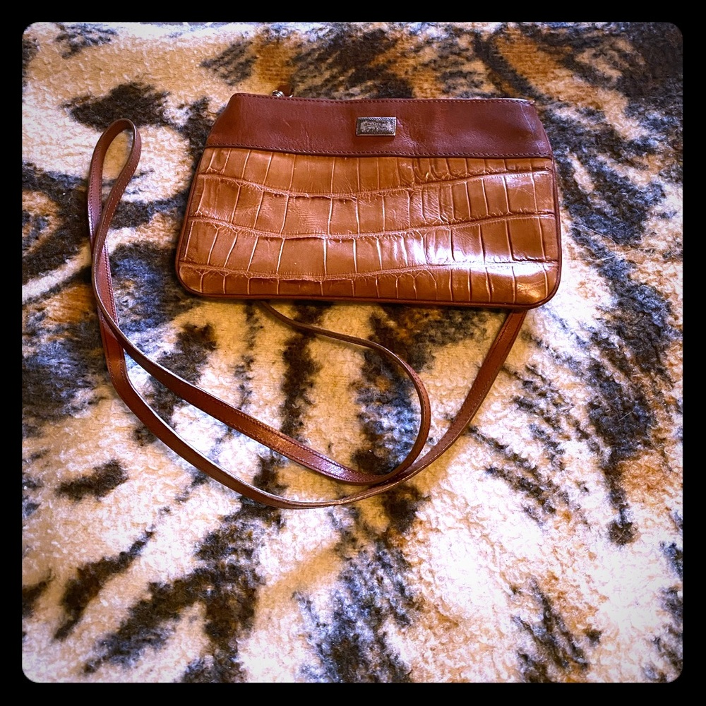 Vintage Brighton faux crocodile leather purse